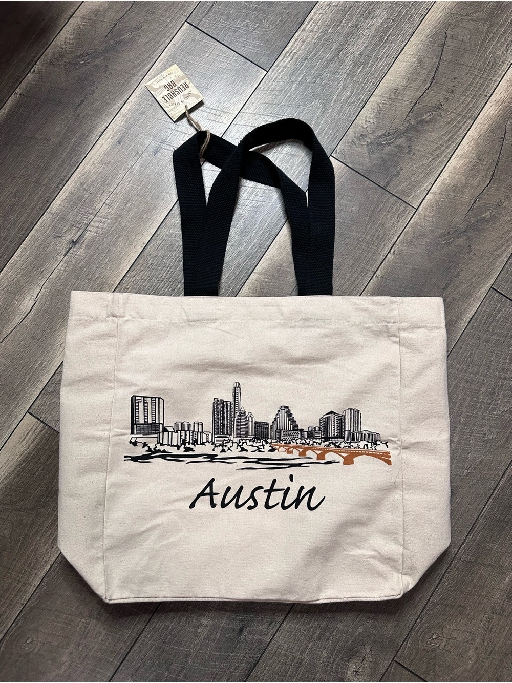 Austin Canvas Large Tote Bag
